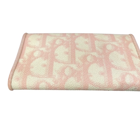 Dior Blush Pink and Ivory Trotter Card and Key Case - Authentic - Vintage - Picture 10 of 15